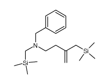 N-[(Trimethylsilyl)methyl]-N-[3-[(trimethylsilyl)methyl]-3-buten-1-yl]benzenemethanamine 结构式