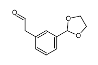 3-(1,3-dioxolan-2-yl)Benzeneacetaldehyde 结构式