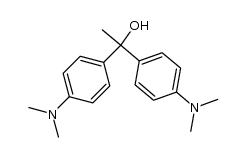 4-(二甲氨基)-α-[4-(二甲氨基)苯基]-α-甲基苯甲醇 结构式