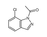 1-(7-氯-1H-吲唑-1-基)乙酮 结构式