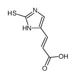 3-(2-硫代-2,3-二氢-1H-咪唑-4-基)丙烯酸 结构式