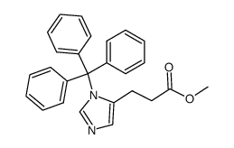 methyl 3-(1-trityl-1H-imidazol-5-yl)propanoate 结构式