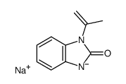 1,3-二氢-1-(1-甲基乙烯基)-2H-苯并咪唑-2-酮 钠盐(1:1) 结构式