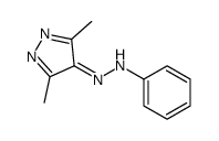 3,5-二甲基-4-(2-苯基偶氮基)-1H-吡唑 结构式