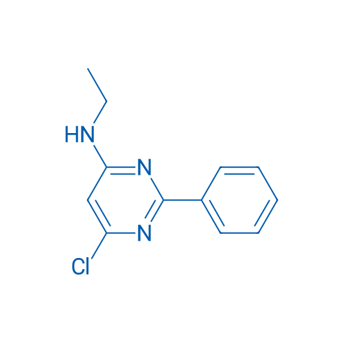 N-(6-氯-2-苯基-4-嘧啶基)-N-乙基胺 结构式