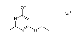 6-乙氧基-2-乙基-4(3H)-嘧啶酮钠盐(1:1) 结构式