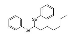 Benzene, 1,1'-[heptylidenebis(seleno)]bis- 结构式