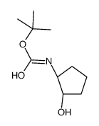 (1S,2S)-反式-N-Boc-2-氨基环戊醇 结构式