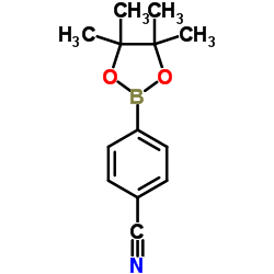 4-氰基苯硼酸频那醇酯 结构式