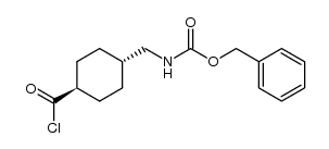 反式-4-(苄氧羰基氨基甲基)环己基甲酰氯 结构式