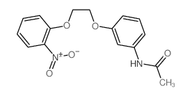 N-[3-[2-(2-硝基苯氧基)乙氧基]苯基]乙酰胺 结构式