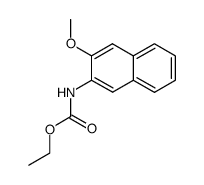 3-甲氧基-2-萘基氨基甲酸乙酯 结构式