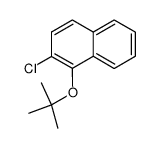 2-氯-1-(1,1-二甲基乙氧基)萘 结构式