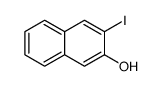 3-碘-2-萘酚 结构式