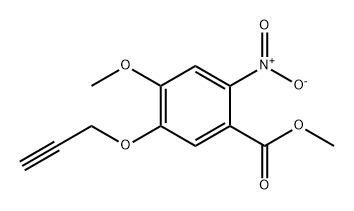 4-甲氧基-2-硝基-5-(2-丙炔-1-基氧基)苯甲酸甲酯 结构式