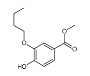 3-丁氧基-4-羟基苯甲酸甲酯 结构式