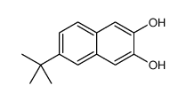 6-叔丁基-2,3-萘二酚 结构式