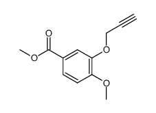 4-甲氧基-3-(2-丙炔-1-基氧基)苯甲酸甲酯 结构式
