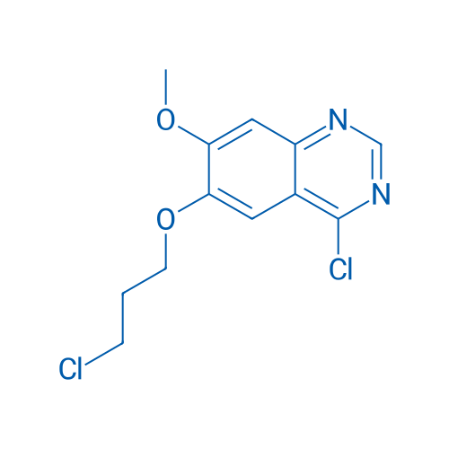 4-氯-6-(3-氯丙氧基)-7-甲氧基喹唑啉 结构式