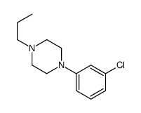1-(3-氯苯基)-4-丙基哌嗪 结构式