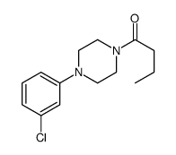 1-[4-(3-氯苯基)哌嗪-1-基]丁-1-酮 结构式