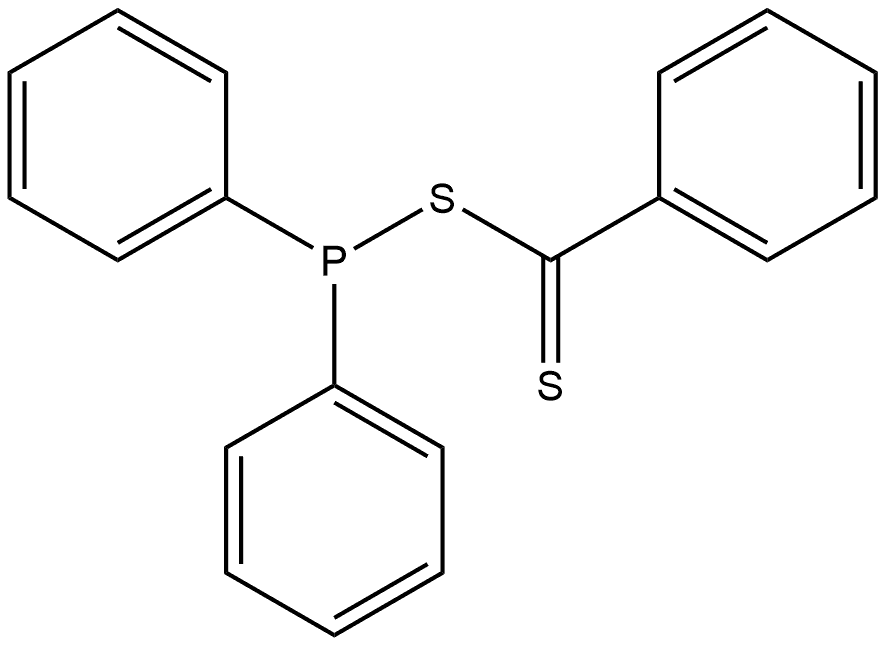 Benzenecarbodithioic acid, anhydrosulfide with diphenylphosphinothious acid (9CI) 结构式