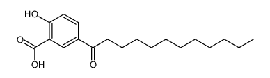 2-羟基-5-(1-氧代十二酰基)苯甲酸 结构式