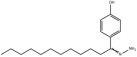 1-(4-羟基苯基)-1-十二烷酮 腙 结构式