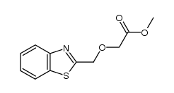 2-(2-苯并噻唑基甲氧基)乙酸甲酯 结构式