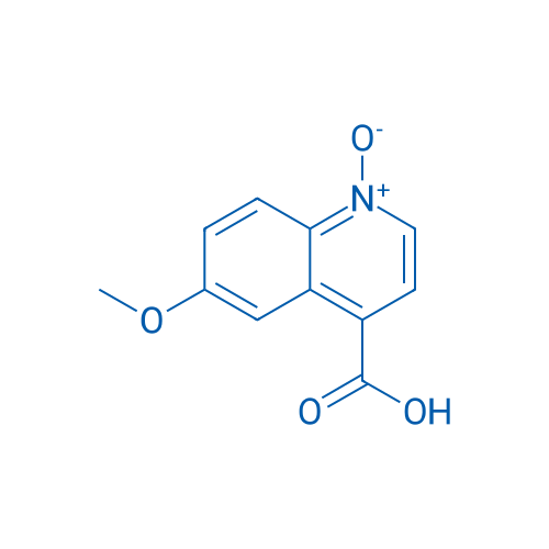 6-甲氧基-4-喹啉羧酸-1-氧化物 结构式