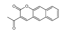 3-乙酰基-2H-萘并[2,3-b]吡喃-2-酮 结构式