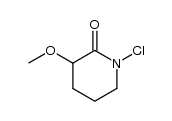 1-氯-3-甲氧基哌啶-2-酮 结构式