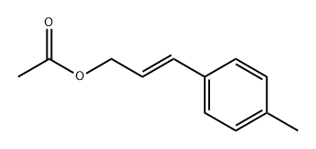(2E)-3-(4-甲基苯基)-2-丙烯-1-醇乙酸酯 结构式