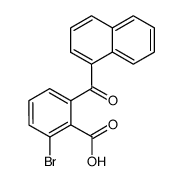 2-溴-6-(1-萘甲酰基)苯甲酸 结构式