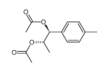 1-(4-甲基苯基)-1,2-丙二醇二乙酸酯 (R*,S*)- 结构式