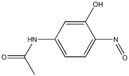 N-(3-羟基-4-亚硝基苯基)乙酰胺 结构式