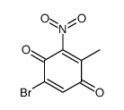 5-溴-2-甲基-3-硝基-1,4-苯醌 结构式