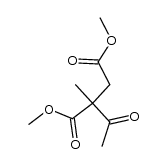Butanedioic acid, 2-acetyl-2-methyl-, 1,4-dimethyl ester 结构式