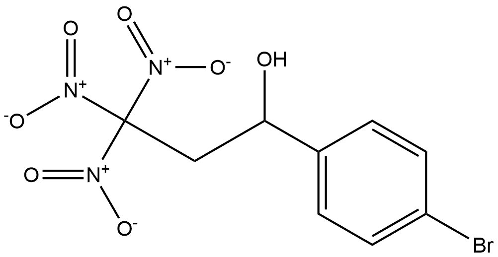4-溴-α-(2,2,2-三硝基乙基)苯甲醇 结构式