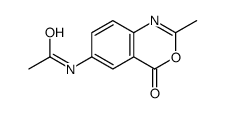 N-(2-甲基-4-氧代-4H-3,1-苯并恶嗪-6-基)乙酰胺 结构式