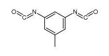 5-甲基-1,3-亚苯基二异氰酸酯 结构式