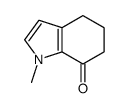 7H-Indol-7-one, 1,4,5,6-tetrahydro-1-methyl- 结构式