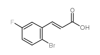 2-溴-5-氟肉桂酸 结构式