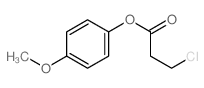 3-氯丙酸-4-甲氧基苯基酯 结构式