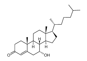 7-羟基-4-胆甾烯-3-酮 结构式