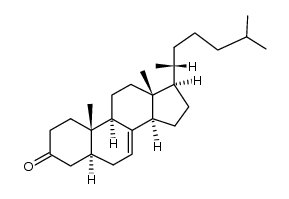 (5α)-胆甾-7-烯-3-酮 结构式