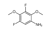3,5-二氟-2,4-二甲氧基苯胺 结构式