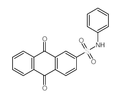 9,10-二氧代-N-苯基蒽-2-磺酰胺 结构式