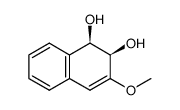 1,2-Naphthalenediol, 1,2-dihydro-3-methoxy-, (1R,2R)- 结构式