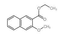 3-甲氧基-2-萘甲酸乙酯 结构式